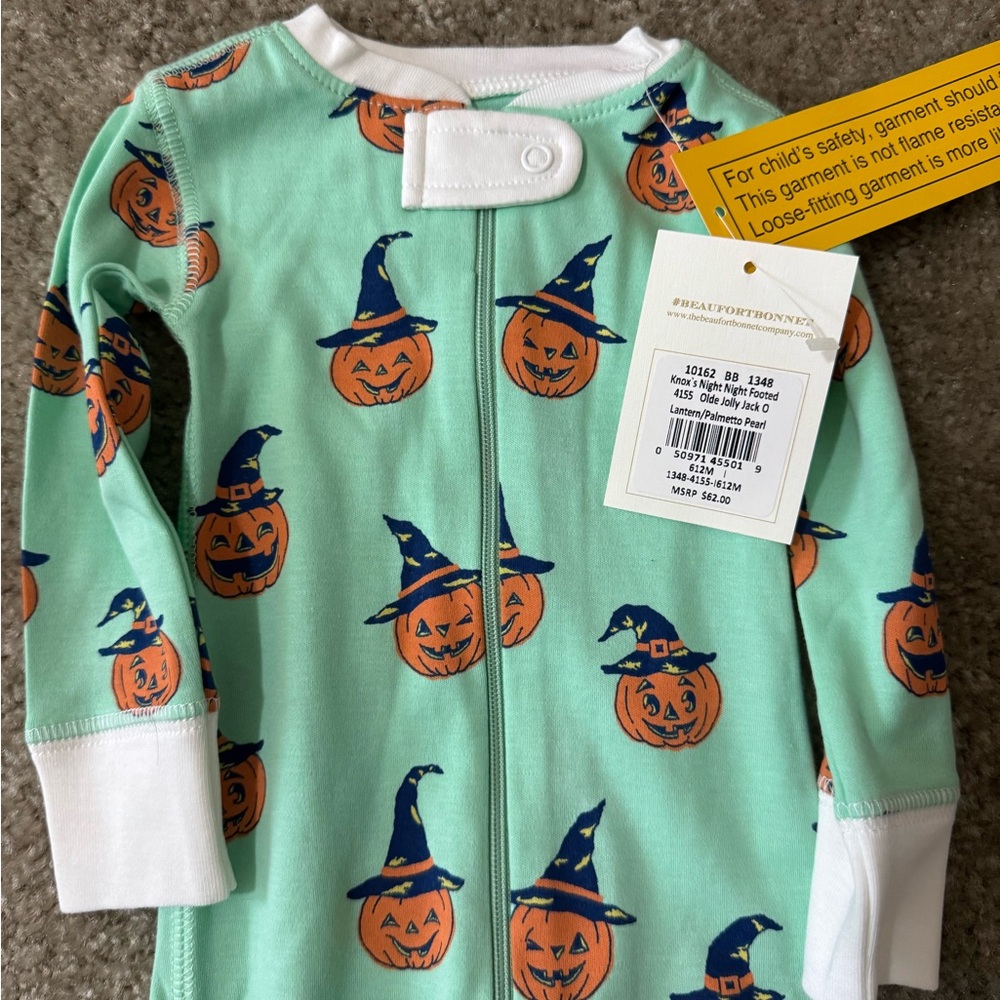 Halloween Pumpkin Pajama Onesie